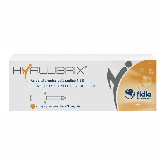 SIRINGA INTRA-ARTICOLARE HYALUBRIX ACIDO IALURONICO 1,5% 30 MG 2 ML NO ETO - farmacia187.it