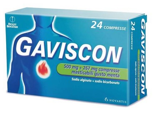 GAVISCON*24CPR MENTA 500+267MG - farmacia187.it