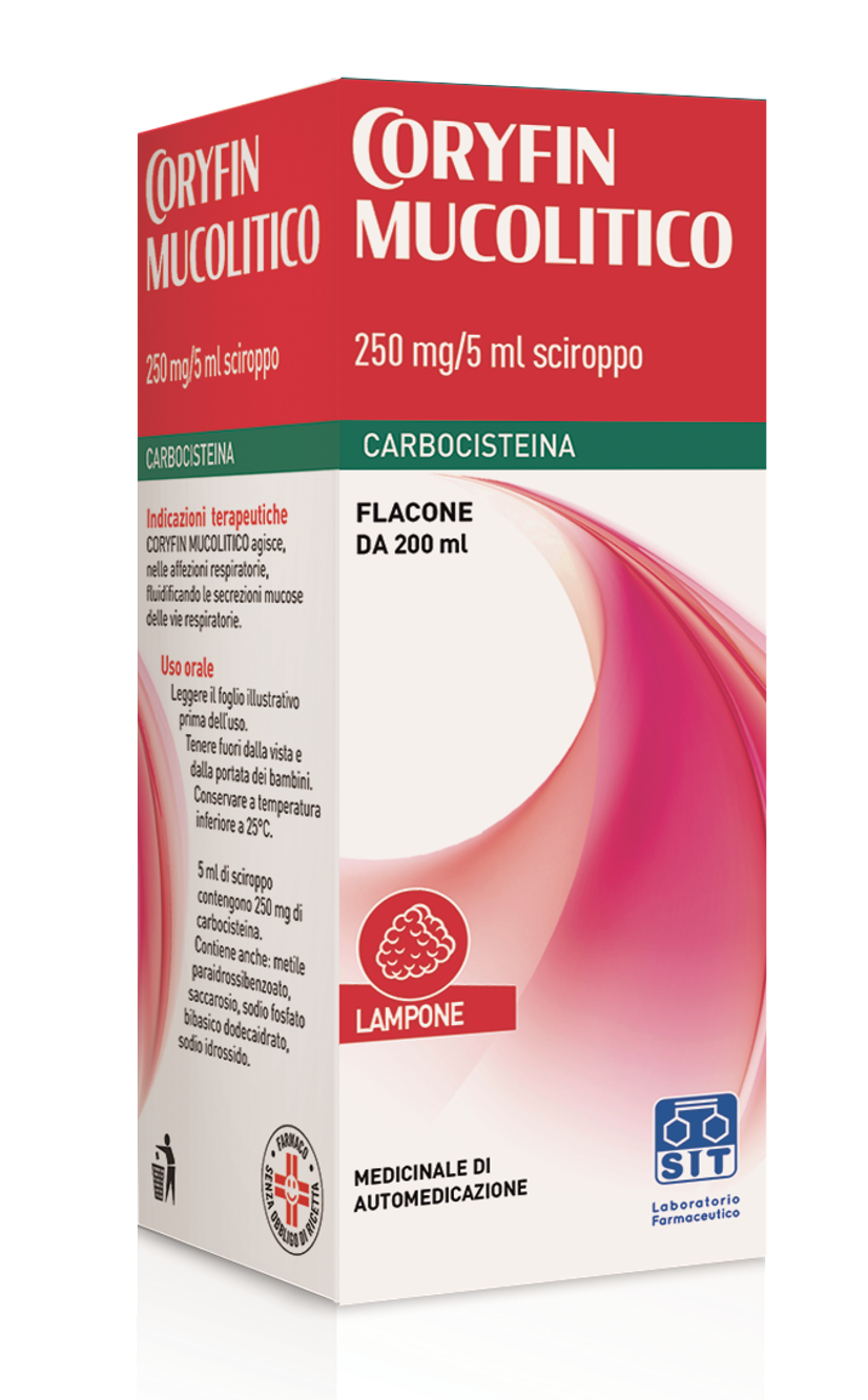 CORYFIN MUCOLITICO*SCIR 200ML - farmacia187.it