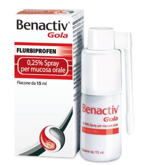 BENACTIV GOLA*SPRAY 15ML 0,25% - farmacia187.it