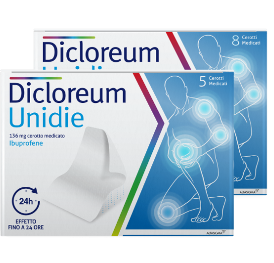 DICLOREUM UNIDIE*8CER 136MG24H - farmacia187.it