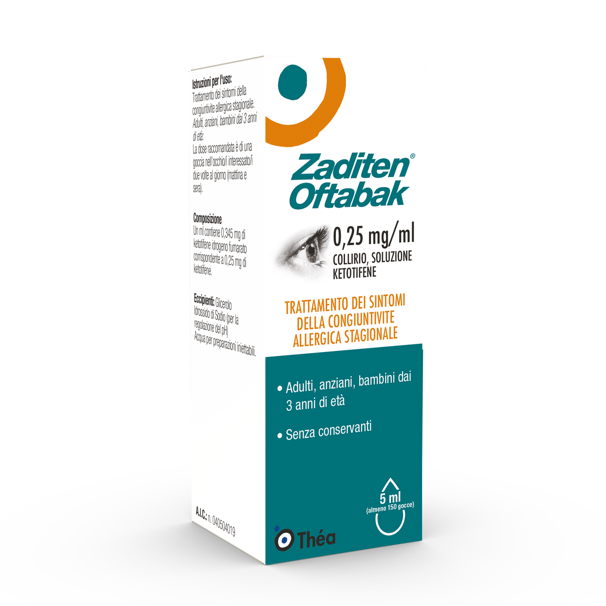 ZADITEN OFTABAK*COLLIRIO FL5ML - farmacia187.it