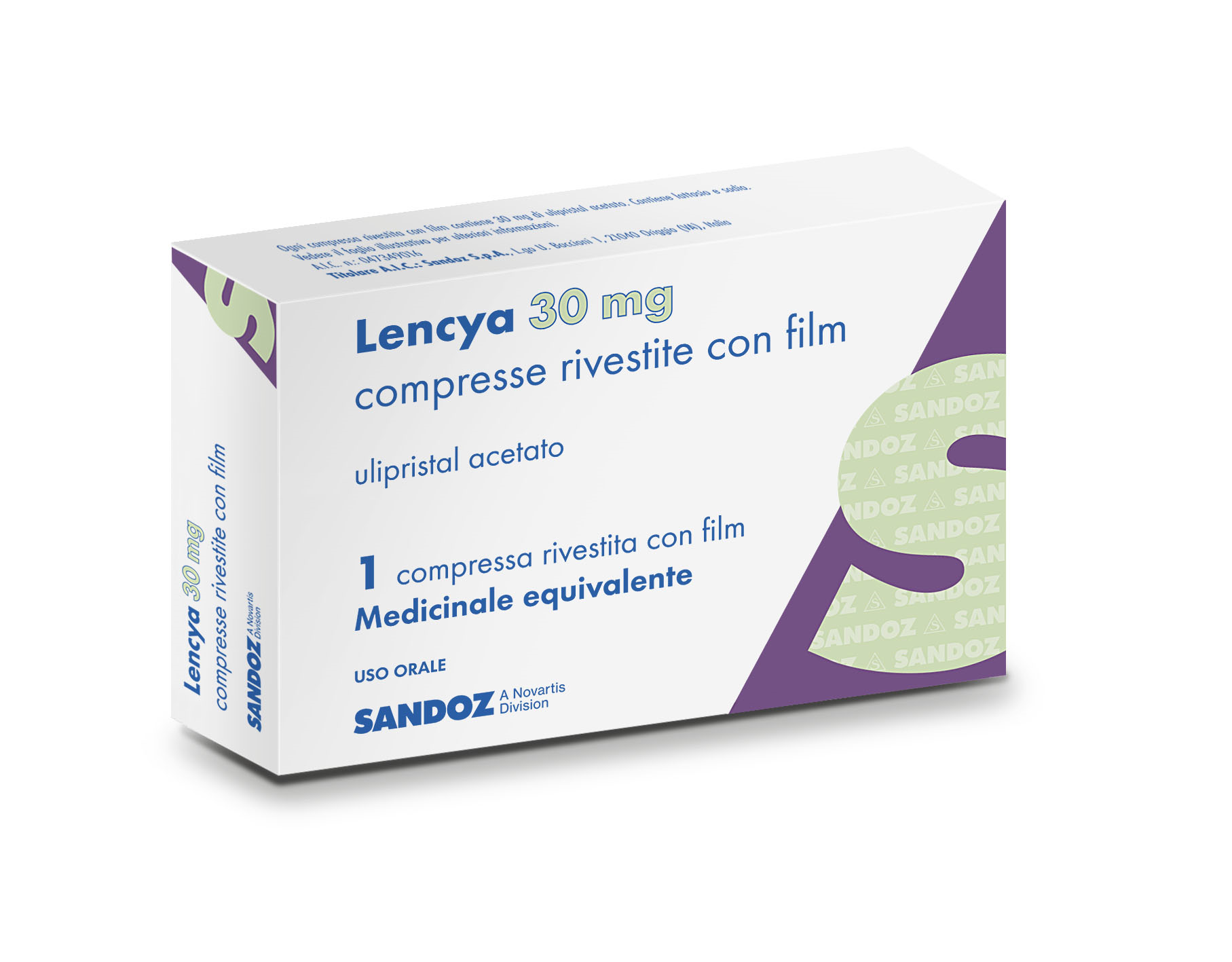 LENCYA*1CPR RIV 30MG - farmacia187.it