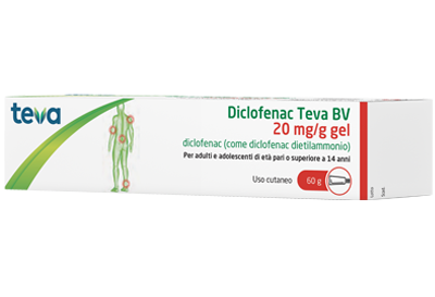 DICLOFENAC TEVA*GEL 60G 20MG/G - farmacia187.it