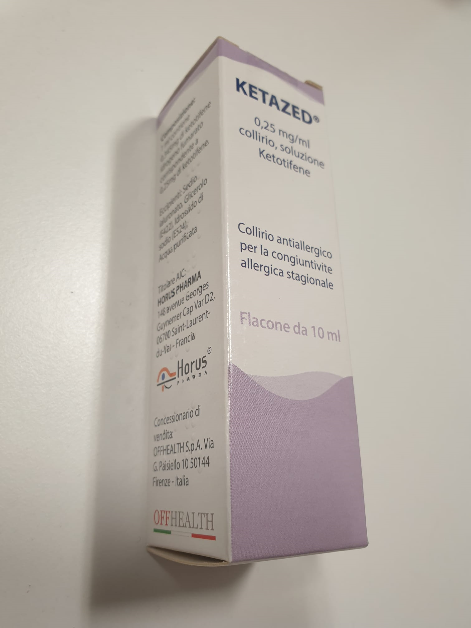 KETAZED*COLL 1FL 10ML0,25MG/ML - farmacia187.it