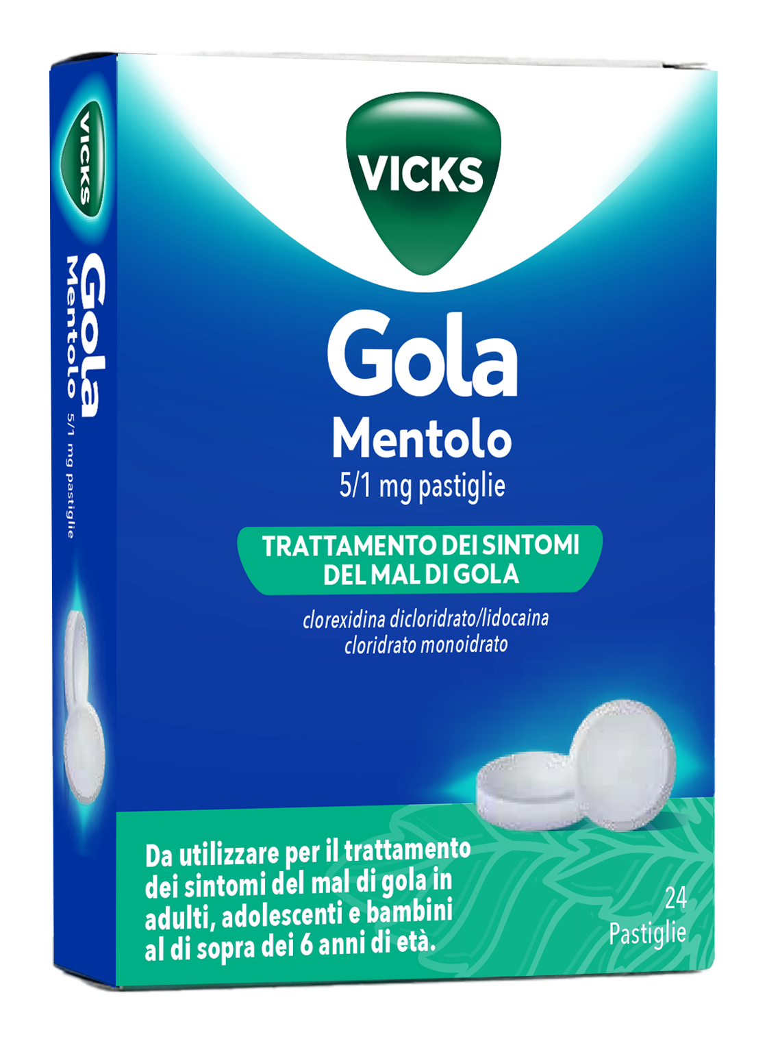 VICKS GOLA*24PAST 5+1MG MENTOL - farmacia187.it