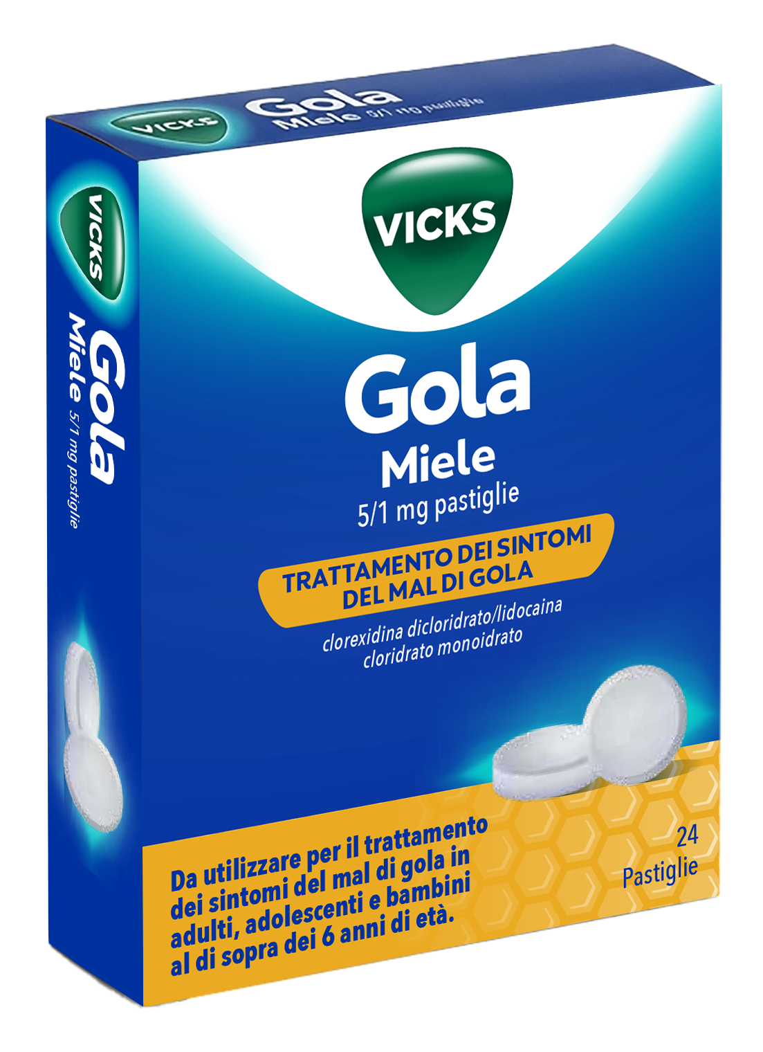 VICKS GOLA*24PAST 5+1MG MIELE - farmacia187.it