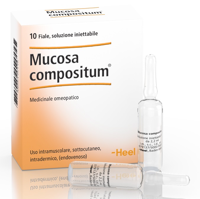 HEEL MUCOSA COMPOSITUM 10 FIALE DA 2,2 ML L'UNA - farmacia187.it