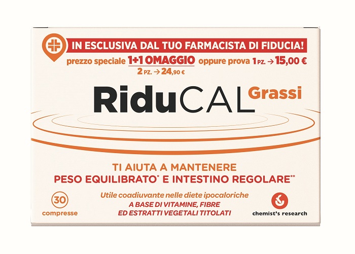 RIDUCAL GRASSI 30 COMPRESSE - farmacia187.it