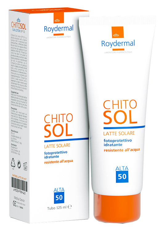 CHITOSOL LATTE SOLARE SPF50 125 ML - farmacia187.it