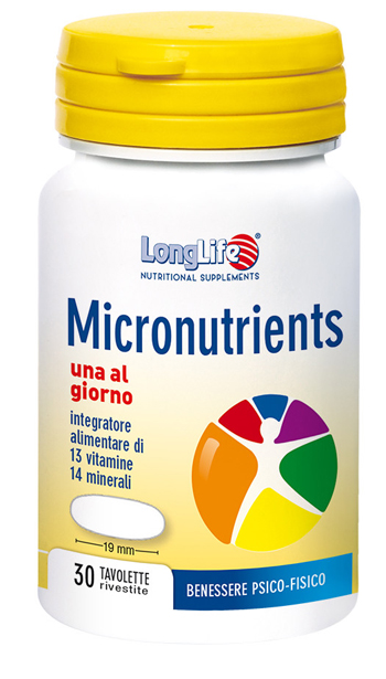 LONGLIFE MICRONUTRIENTS 30 TAVOLETTE RIVESTITE - farmacia187.it