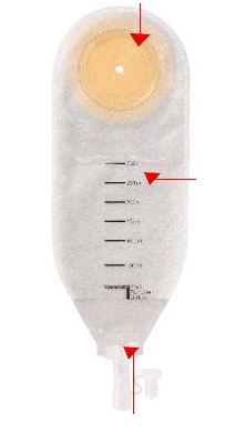 SACCA PER DRENAGGIO DELLE FERITE COLOPLAST CAPACITA' MAXI 500ML 20 PEZZI ARTICOLO 2250 - farmacia187.it