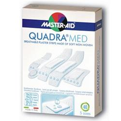 CEROTTO MASTER-AID QUADRA DERMOATTIVO FORMATI ASSORTITI 20 PEZZI - farmacia187.it