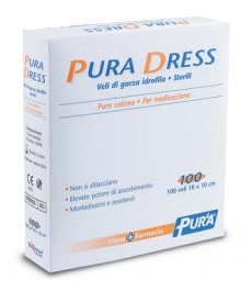 GARZA IDROFILA PURA DRESS 10X10CM 100 PEZZI - farmacia187.it