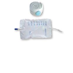 SACCA RACCOGLI URINA DA GAMBA PER INCONTINENZA IN PVC 750 ML TUBO RACCORDO DIRITTO 30 CM+RUBINETTO SCARICO+VALVOLA ANTIREFLUSSO+2 FASCE A BOTTONI 10 PEZZI - farmacia187.it