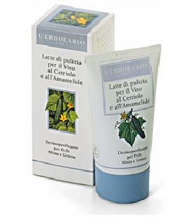 LATTE DI PULIZIA PER VISO CETRIOLO E AMAMELIDE 125 ML - farmacia187.it