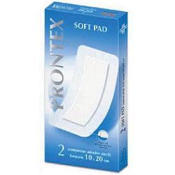 GARZA COMPRESSA PRONTEX SOFT PAD AUTOADESIVA 10X20CM 2 PEZZI - farmacia187.it