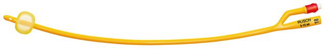 CATETERE FOLEY A MEDIA PERMANENZA  RUSCH GOLD PLUS A 2 VIE IN SILKOLATEX LATTICE-SILICONE PER ADULTO CH18 LUNGHEZZA 40 CM PUNTA CILINDRICA A 2 FORI PALLONCINO 30-50 ML 1 PEZZO - farmacia187.it