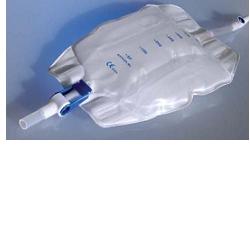 SACCA RACCOGLI URINA DA GAMBA PER INCONTINENZA IN PVC 750 ML TUBO RACCORDO DIRITTO 10 CM+RUBINETTO SCARICO+VALVOLA ANTIREFLUSSO+2 FASCE A BOTTONI 30 PEZZI - farmacia187.it