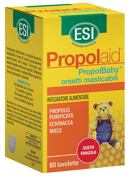 ESI PROPOLAID ORSETTI JUNIOR 80 TAVOLETTE - farmacia187.it