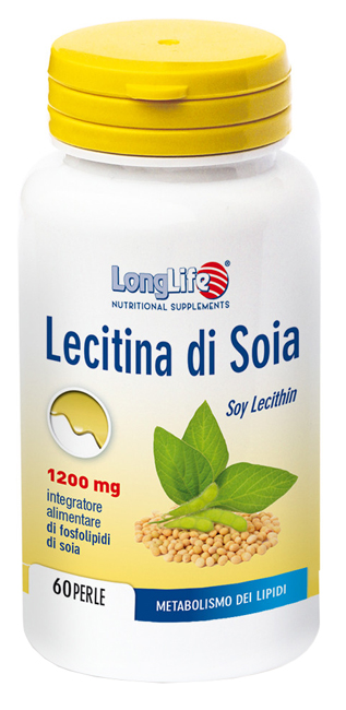 LONGLIFE LECITINA SOIA 60 PERLE DI GELATINA DA 1,7 G - farmacia187.it