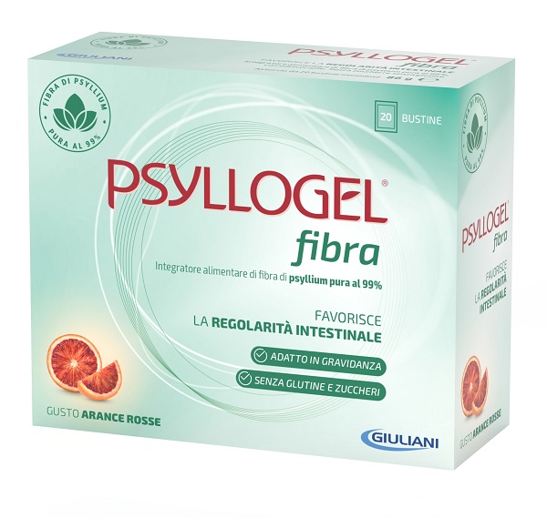 PSYLLOGEL FIBRA ARANCE ROSSE 20 BUSTINE - farmacia187.it