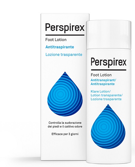 PERSPIREX FOOT LOTION ANTITRASPIRANTE LOZIONE TRASPARENTE SUDORAZIONE E CATTIVO ODORE PIEDI 100 ML - farmacia187.it