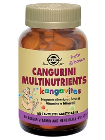 CANGURINI MULTINUTRIENTS FRUTTI TROPICALI 60 COMPRESSE - farmacia187.it