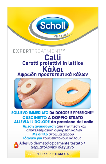 CEROTTO PROTETTIVO PER CALLI SCHOLL IN LATTICE 9 PEZZI - farmacia187.it