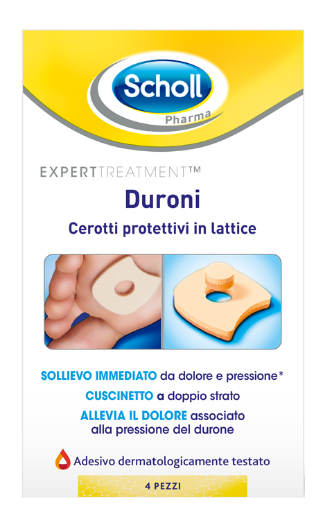 CEROTTO PROTETTIVO PER DURONI SCHOLL IN LATTICE 4 PEZZI - farmacia187.it