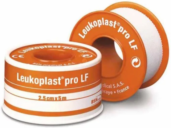 CEROTTO CHIRURGICO MEDICATO IN ROCCHETTO LEUKOPLAST PRO LF CON OSSIDO DI ZINCO 2,5X500 CM - farmacia187.it