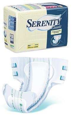PANNOLONE PER INCONTINENZA SERENITY CLASSIC SUPERDRY FORMATO EXTRA LARGE 30 PEZZI - farmacia187.it
