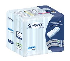 TRAVERSA SALVAMATERASSO PER INCONTINENZA SERENITY CLASSIC RIMBOCCABILE MISURA 80X180CM 30 PEZZI - farmacia187.it