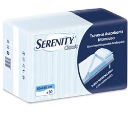 TRAVERSA SALVAMATERASSO PER INCONTINENZA SERENITY CLASSIC MISURA 80X180CM 15 PEZZI - farmacia187.it