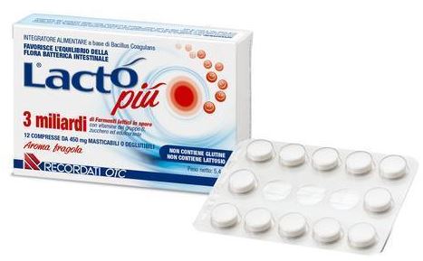 LACTO PIU 3 MILIARDI 12 COMPRESSE - farmacia187.it