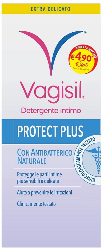 VAGISIL DETERGENTE INTIMO PROTECT PLUS 250 ML - farmacia187.it