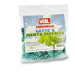 VAL CARAMELLA LATTE MENTA BUSTA 50 G - farmacia187.it