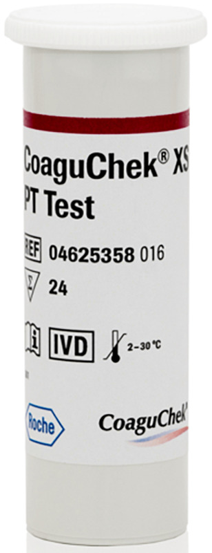 STRISCE REATTIVE PER APPARECCHIO AUTODIAGNOSTICO COAGUCHEK XS PT TEST 6 PEZZI - farmacia187.it