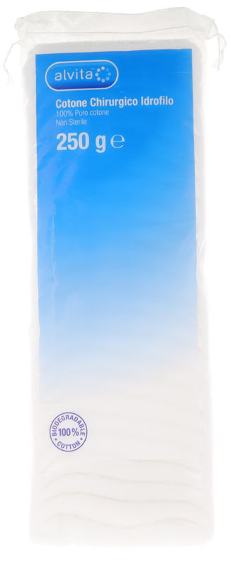 COTONE CHIRURGICO IDROFILO ALVITA 100% PURO COTONE 250 G - farmacia187.it