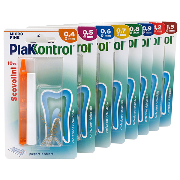 PLAKKONTROL MINIGRIP SCOVOLINO 0,6 MM 10 PEZZI - farmacia187.it