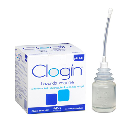 CLOGIN LAVANDA VAGINALE 5 FLACONI DA 100 ML + 5 CANNULE VAGINALI MONOUSO - farmacia187.it