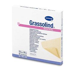 GARZA PARAFFINATA GRASSOLIND 10X10CM 10 PEZZI - farmacia187.it