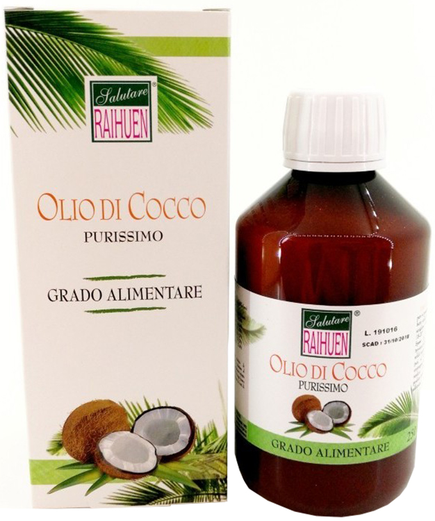 RAIHUEN OLIO COCCO GRADO ALIMENTARE 250 ML - farmacia187.it