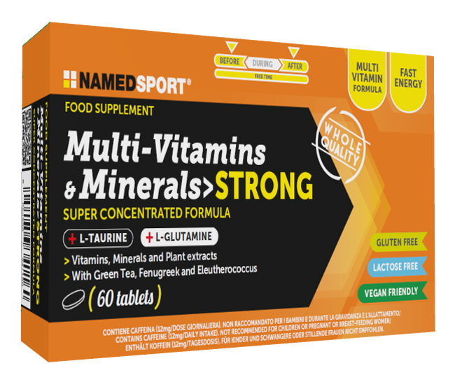 MULTI-VITAMINS&MINERALS STRONG 60 COMPRESSE - farmacia187.it