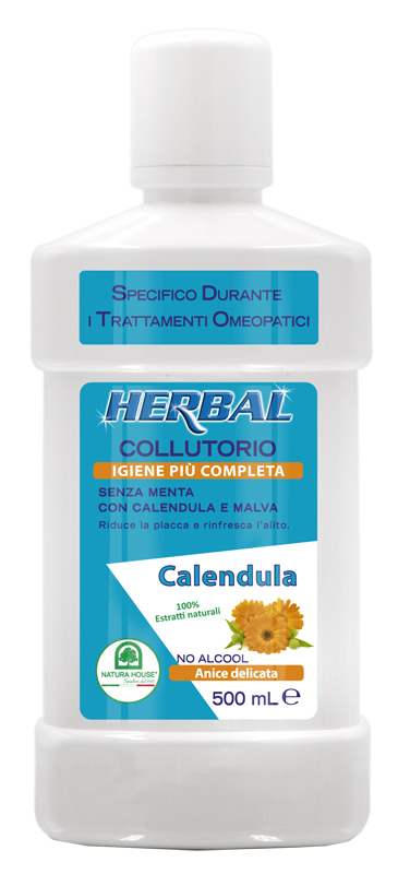 HERBAL COLLUTORIO CALENDULA E MALVA 500 ML - farmacia187.it