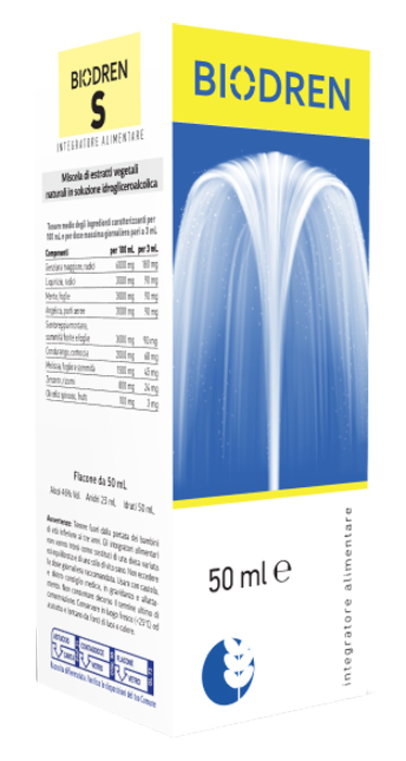 BIODREN S SOLUZIONE IDROALCOLICA 50 ML - farmacia187.it