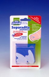 SEPARADITA ANATOMICO PER PIEDE REALIZZATO IN GEL DI SILICONE BIANCO SEMITRASPARENTE SAGOMATO IGIENEPIEDE 2 PEZZI - farmacia187.it