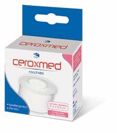 CEROTTO ADESIVO IN ROCCHETTO CEROXMED IN TESSUTO NON TESSUTO AERATO IPOALLERGENICO BIANCO 500X2,5 CM 1 PEZZO - farmacia187.it