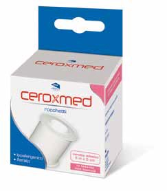 CEROTTO ADESIVO IN ROCCHETTO CEROXMED IN TESSUTO NON TESSUTO AERATO IPOALLERGENICO BIANCO 500X5 CM 1 PEZZO - farmacia187.it