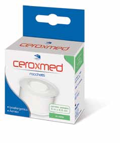 CEROTTO ADESIVO IN ROCCHETTO CEROXMED IN SETA AERATO IPOALLERGENICO BIANCO 500X2,5 CM 1 PEZZO - farmacia187.it